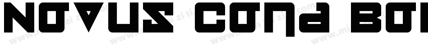 Novus Cond Bold字体转换